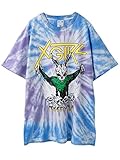 X-girl(エックスガール)TIE-DYE S/S TEE DRESS パープル 1