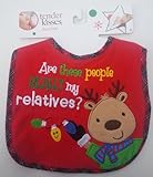 Holiday Tender Kisses Infant Embroidered Bib ~私の親戚