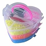 AteaMart DIYビーズ&Love Boxキット 5mm (キット内容:1パック6500ピース+2個ピンセット+12色アイロンペーパー) FORクリスマスギフト並行輸入品