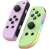 Nicffdi ゲームコントローラー、スイッチコントローラー、ゲームコントローラー、多色、あらゆるバージョンをサポート、大容量バッテリーで長時間連続使用可能、遅れのないアップグレードされたチップ、どのバージョンにも適用可能、テレビ、デスクトップ、携帯