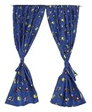 Thomas and Friends Microfiber Rod Pocket Drapes Set of 2 [並行輸入品]