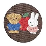ミノダ miffy and boris 刺繍缶バッジ D02B2053