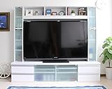 【予約販売7月上旬入荷予定】送料無料 テレビ台 ハイタイプ 鏡面 60インチ TV台 テレビラック ゲート型AVボード ホワイト SAV054