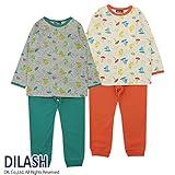 (ディラッシュ) DILASH 長袖パジャマ（きのこ柄） 80 オレンジ