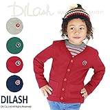 (ディラッシュ) DILASH接結天竺シンプルVネック長袖カーディガン/秋 ベビー キッズ 男の子 90 グリーン