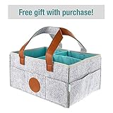 Sugeryy おむつストッカー おむつ保育園収納ボックス ブールフェルトバスケット 大容量ベビー用品収納バッグ 赤ちゃん お出かけ用品