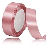 25mm ローズゴールド リボン ラッピング 縦長22Mサテンリボン 手芸 手作り ギフトラッピング用リボン ローズゴールド