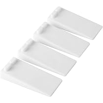 Door Stop Rubber Bearmoo Flexible Door Stop Wedge 4 Pack Smart Stackable Slip Resistant Design Door Stops Work Well On All Surfaces White Amazon Sg Diy Tools