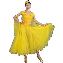 【社交ダンス衣装】ブルー ラテン ドレス ワンピース 水色 黄色 イエロー ダンス用 デモ 競技用 レディース チョーカー 花 Amazon.co.jp: [LNIGHT] 社交ダンスドレス 練習着 メッシュ