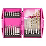 The Original Pink Box PB22DBS 22-Piece Pink Drill and Drive Bits Set [並行輸入品]