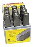 Chハンソン20601 9 Piece標準ソリッド#ハンドスタンプセット、3 / 8 "、スチールグレー