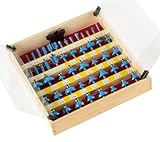 50 Pcs Tungsten Carbide Ogee Router Bits Set Woodworking 1/4 Shank ATE Tools by ATE Pro. USA