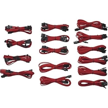 CORSAIR 専用スリーブケーブル CP-8920049 Cable Kit (RED)