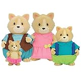 Li'l Woodzeez Whisker Ellis Cat Family Set with Storybook [並行輸入品]