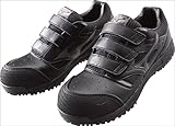 MIZUNO(ミズノ) オールマイティ ベルトタイプ(ワーキング) (09ブラック×ダークグレイ) シューズ 足幅ワイド(3E相当) (C1GA1601) 09ブラック×ダークグレイ 26.0