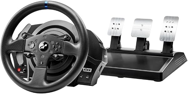 【グランツーリスモ公式ライセンス商品】Thrustmaster スラストマスター ハンコン T300 RS GT PS5 PS4 PC ハンドルコントローラー レーシングゲーム フォースフィードバックシステム 国内正規品1年間メーカー保証 ブラック - 1
