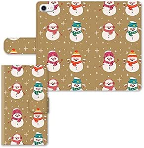 Amazon Co Jp モシモシ スマホケース 全機種対応 手帳型 雪だるま スノーマン 雪 雪の結晶 イラスト かわいい 06 ベージュaquos Zero Sh M10 家電 カメラ