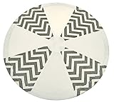 Luna Lullaby Tummy Time Mat, Chevron Grey