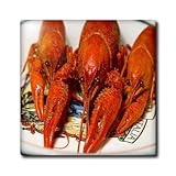 3dRose ct_100762_2 Louisiana Crawfish-Ceramic Tile, 6-Inch [並行輸入品]