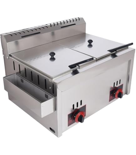 Amazon.co.jp: ダイシン商事 電気フライヤー FL-DS4W 4L 二槽式