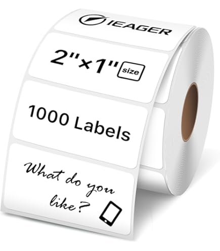 Essential 4"X2" Direct Thermal Barcode Labels, Shipping Labels, 750 Labels Of Roll, Compatible With Zebra Printers (1 Roll-750 Labels
