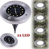 Zehui防水12 LED solar-powered Buried Light Under Groundランプアウトドアパスウェイ庭芝生装飾超明るいLowルーメン減価償却 mhy-HP180530-