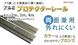 アルミプロテクターレール[2000mm]FPR-2.0両面兼用（後付けOK、敷居レール）
