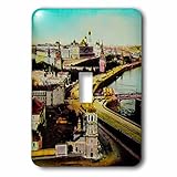 Scenes from the Pastマジックランタンスライド – クレムリンで古いMoscow Russia Vintage 1910 – 照明スイッチカバー – シングルトグルスイッチ( LSP