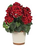Nearly Natural 4691 Geranium Decorative Silk Plant, Red by Nearly Natural [並行輸入品]