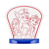 ニコロデオンPaw Patrol変光常夜灯、USB電源、異なるカラーオプション9、常にon / 60分タイムアウト、featuring Chase、マーシャル& Skye、37773