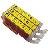 3年保証 キヤノン 互換インク カートリッジ BCI-381Y TR9530 PIXUS TS6330 純正と併用可 イエロー 3個セット ベルカラー