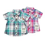 Bobson 半袖シャツ(80～130cm)キムラタンの子供服 ピンク 80 (77119x77619-151b)