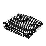 Bacati - Pin Dots White/black Crib Fitted Sheet by Bacati [並行輸入品]