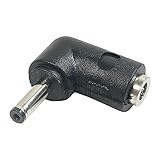 ZUUN (ズーン) DC端子変換アダプタ L型タイプ メス 外径4.0mm 内径1.7mm → オス 外径3.8mm 内径1.4mm 24V 5Aまで対応 口径変換 (メス4.0φ/1.7φ→オス3.8φ/1.4φ)
