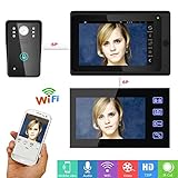 7"2 IR-CUT HD 1000TVL有線CCDカメラの夜間有線/無線Wifiビデオドアベルインターホンシステムを監視