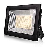 Led 投光器50w 3000k電球色 Lantoo led フラッドライト 高輝度 薄型 投光器 防水 花園 車庫 廊下 庭先 照明用（日本語説明書付き） (50Ｗ)