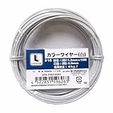 コーナンオリジナル カラーワイヤー#18 LFX-6263 白