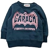 【秋冬春対応】 GARACH(ギャラッチ)裏毛英字ロゴトレーナー 80cm/Nv NO.AH-1631615