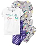 Carter 's Girls ' 4 Piece Blast Off To Bed PJ Set カラー: パープル