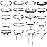 Amazon Mgqfy チョーカーネックレス 6個 ガールズ レース チョーカー ゴシック 小さな子供用 ファッション ジュエリー ネックレスセット ブラック K001 ネックレス おもちゃ