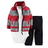 Carters Baby Boys' Stripe 3-piece Jacket Set by Carter's Seasonal [並行輸入品]