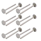 uxcell ルータービット ダイヤモンドマウントポイント 2.35mmx8mm 全長42mm ポリシングホイール 12個入り