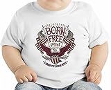 Liberty or death オーガニックベビーTシャツ 6-12 Months
