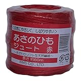 丸三産業 誘引結束 あさのひも 赤200g