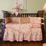 Hoohobbers 4-Piece Crib Bedding, Etoile Pink by Hoohobbers