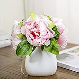 VANCORE 花瓶 フラワーベース 花器 北欧陶器 アンティーク風 小ホワイト