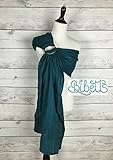 Bibetts Pure Linen Ring Sling 'Teal' Baby Carrier by Bibetts
