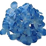 可憐な アジサイ 花のみ 造花 10個セット 直径15cm スカイブルー ハンドメイド 装飾に