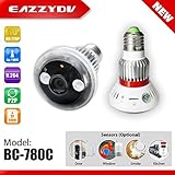 BC-780 HD720P WiFi Bulb IP Network DVR Camera + Wireless Alarm Sensors(optional) [並行輸入品]