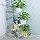 創造的な金属の花ラック屋内と屋外のリビングルームバルコニーの装飾花シェルフアセンブリ (色 : B)